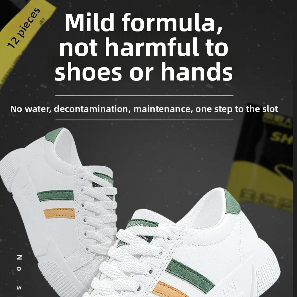 Pack of 80PCS Cleaning Shoe Wipes Disposable Travel Friendly Dirt Removal Polishing