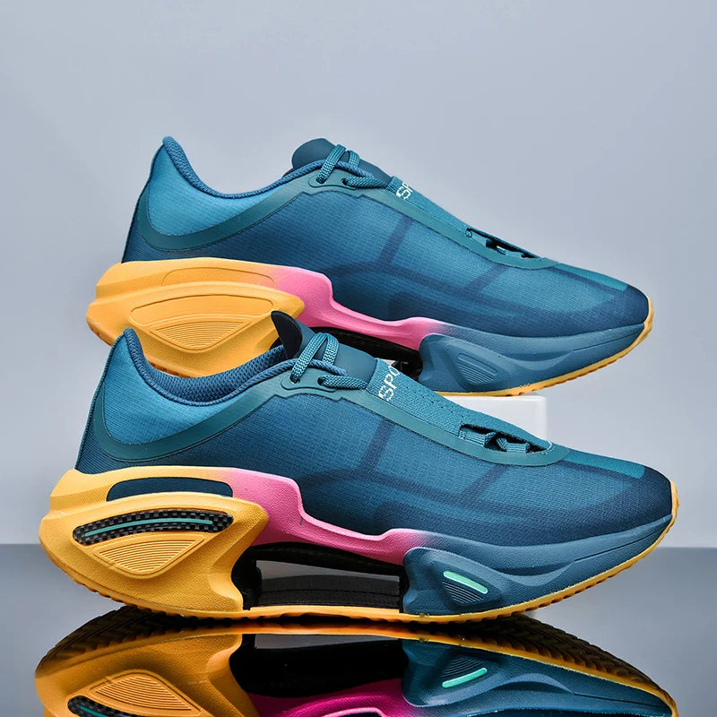 Men Breathable Lightweight Comfortable Athletic Sneakers Daily Walking Marathon.