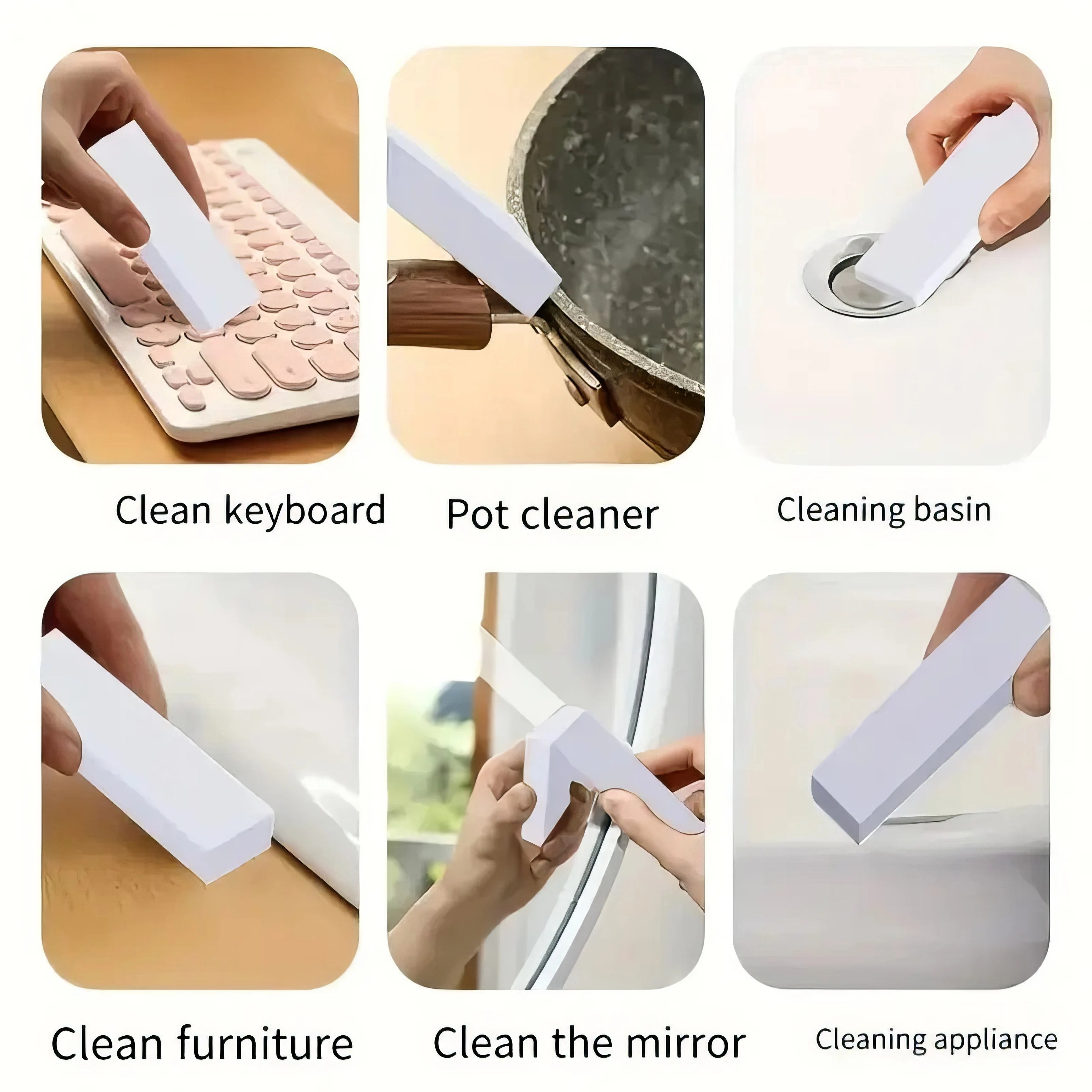 White Leather Shoe Cleaning Eraser Portable Dry Wipe Multifunctional Tool
