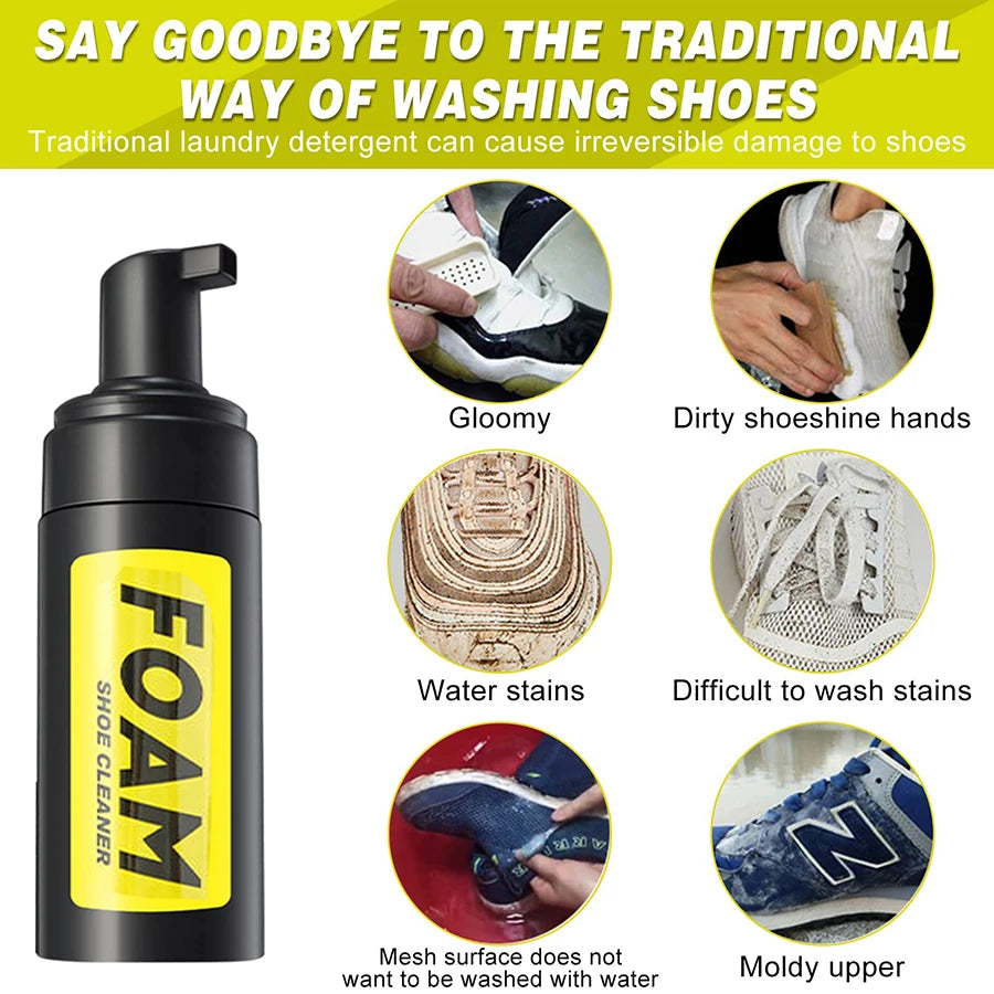 Shoe Cleaning Kit, Equipped with Shoe Cleaning Brush and Ultra-Fine Fiber Cleaning