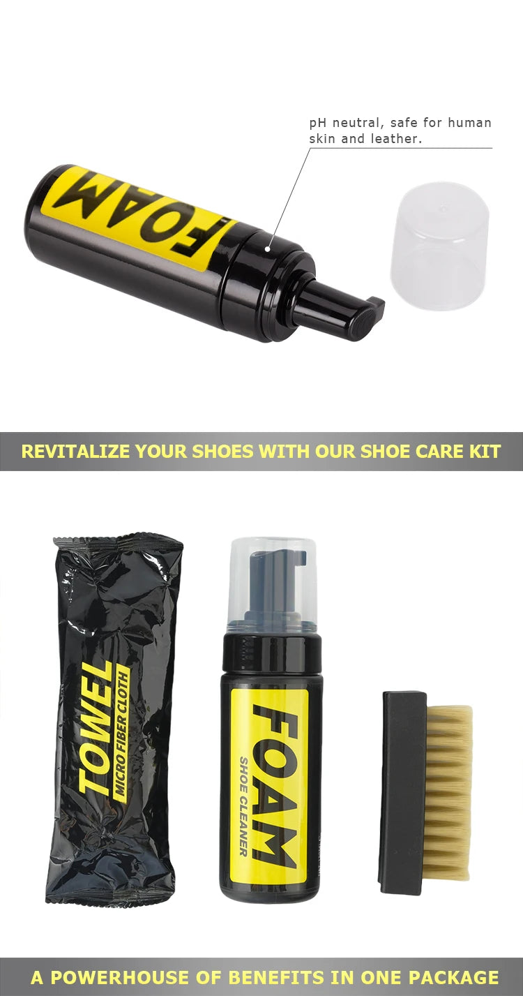Shoe Cleaning Kit, Equipped with Shoe Cleaning Brush and Ultra-Fine Fiber Cleaning