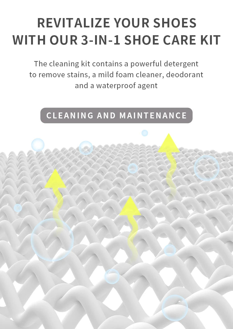 Shoe Cleaning Kit, Equipped with Shoe Cleaning Brush and Ultra-Fine Fiber Cleaning