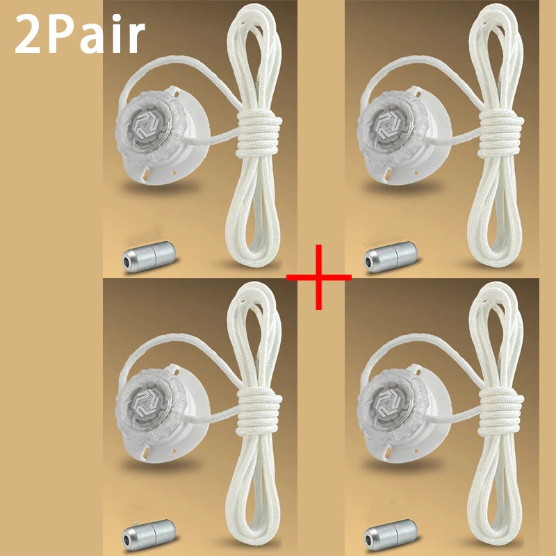 Twist Lock Automatic Flat Shoelaces Unisex