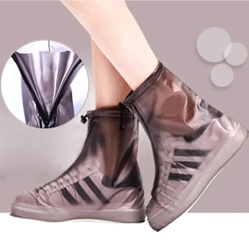 Rain Boots Non-Slip Silicone Waterproof Shoe Cover Thickened Protectors
