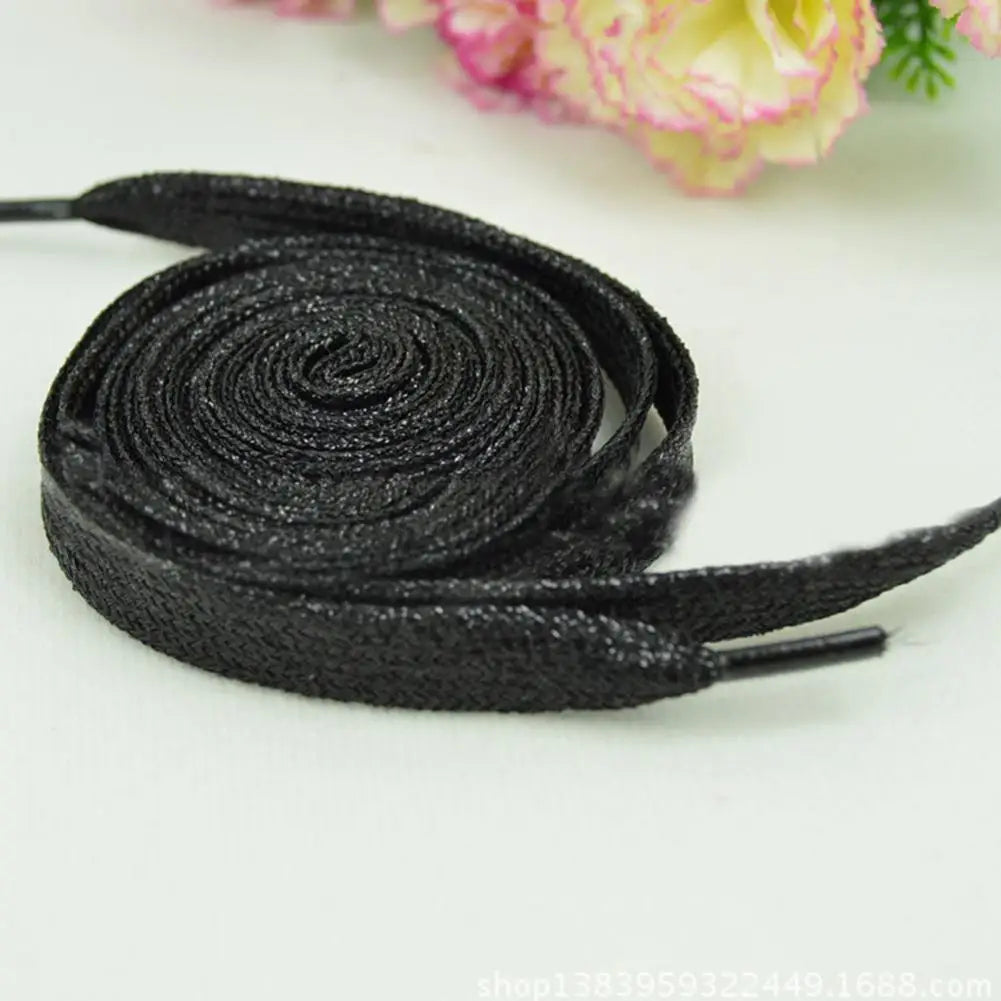 Shiny Gold Silver Colorful Bright Shoelaces 113-115cm Sneaker Sport Laces