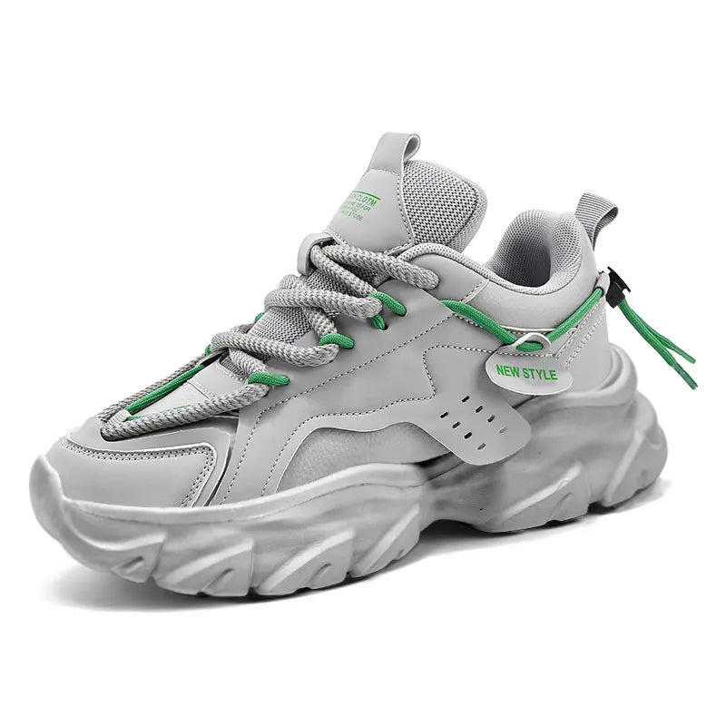 Men's Breathable Thick Soled Casual Sneakers Outdoor Running Four Seasons