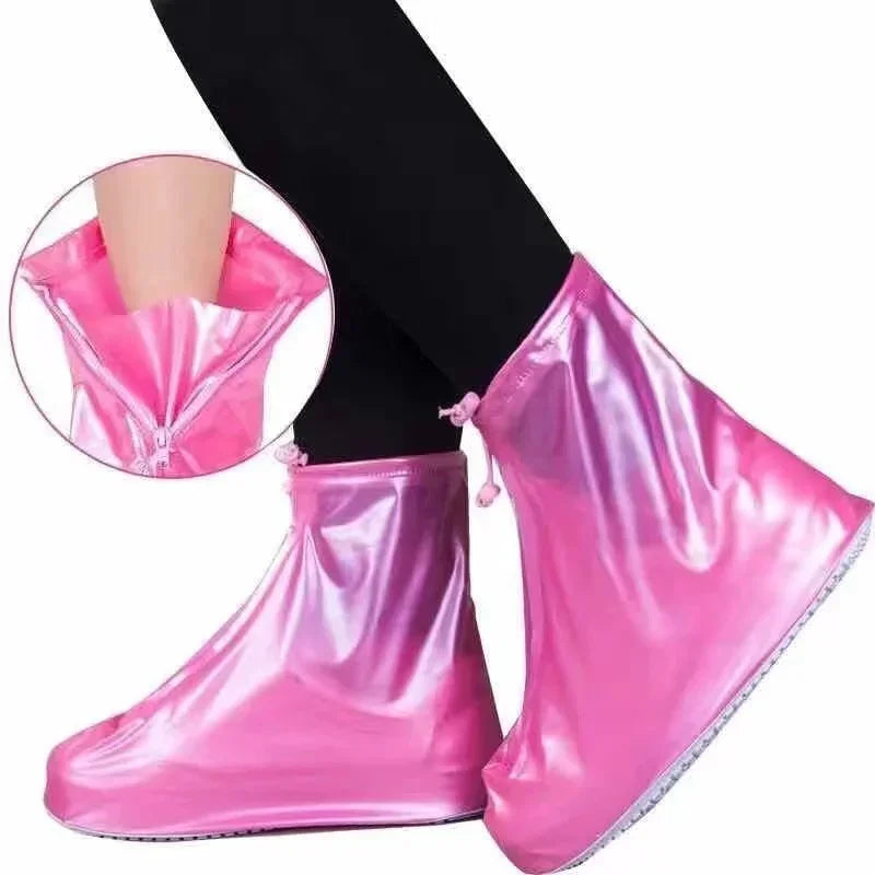 Rain Boots Non-Slip Silicone Waterproof Shoe Cover Thickened Protectors