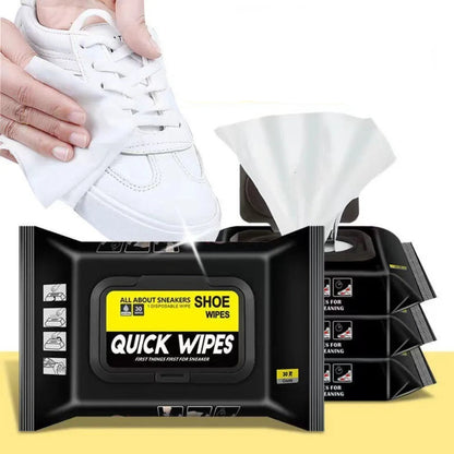 Pack of 80PCS Cleaning Shoe Wipes Disposable Travel Friendly Dirt Removal Polishing