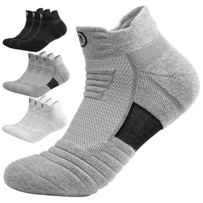 3 Pairs Men's Compression Socks Basketball Sports Cycling Running Tube Socks