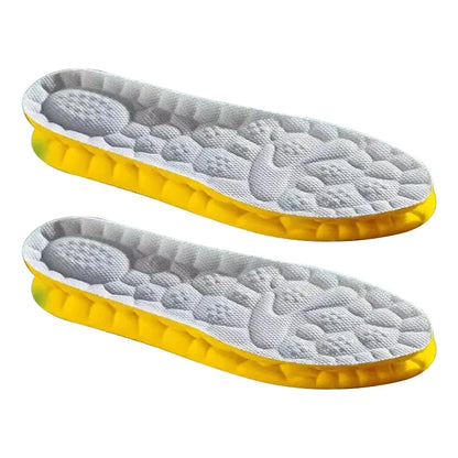 4D Cloud Technology Sports Insoles PU Soft Breathable Shock Absorption