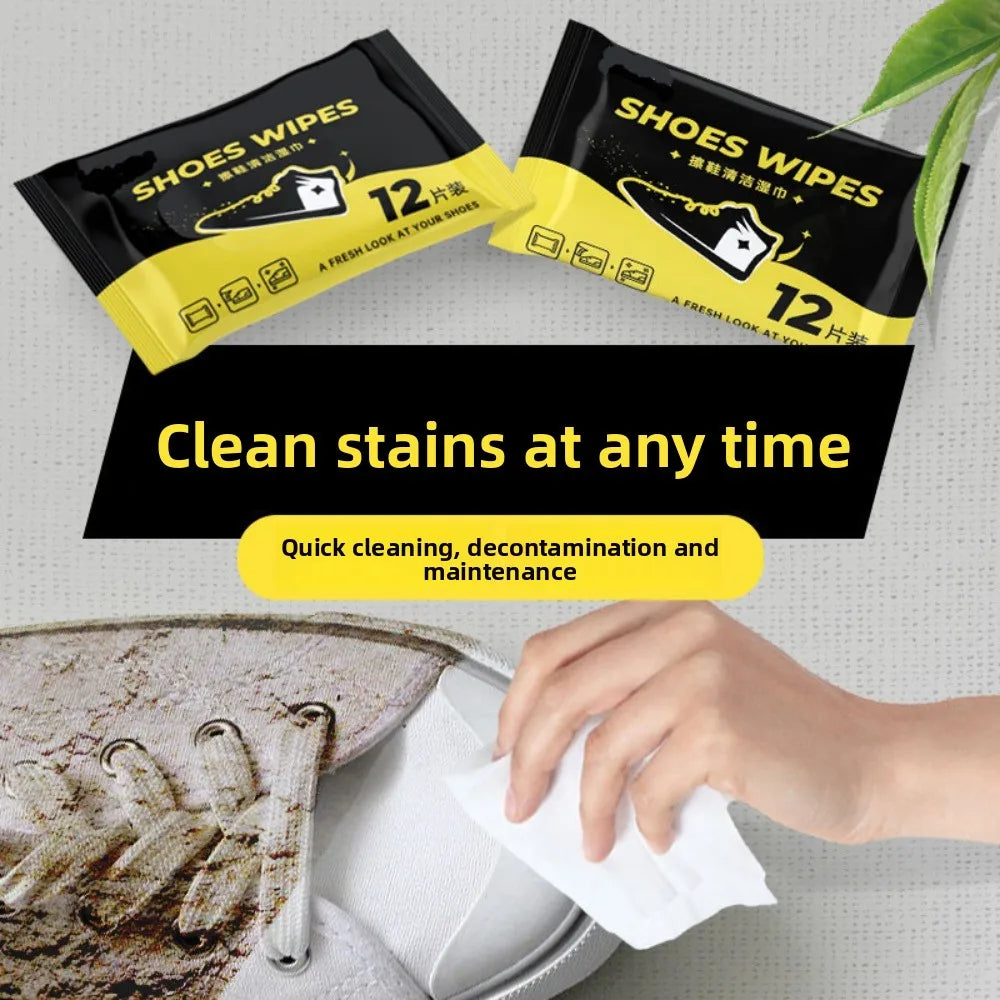 Pack of 80PCS Cleaning Shoe Wipes Disposable Travel Friendly Dirt Removal Polishing