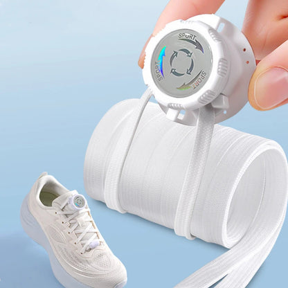 Twist Lock Automatic Flat Shoelaces Unisex