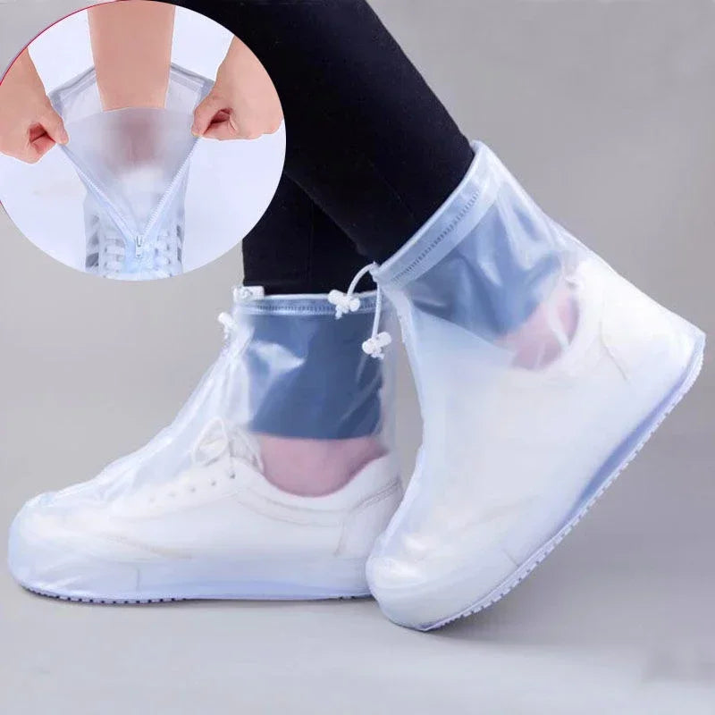 Rain Boots Non-Slip Silicone Waterproof Shoe Cover Thickened Protectors