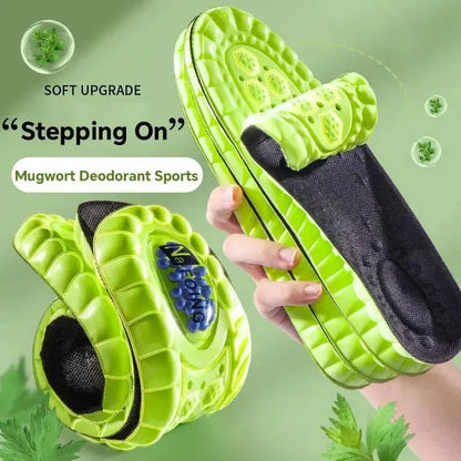 Sport Orthopedic Insoles PU Air Cushion Shock Absorption Deodorant Running