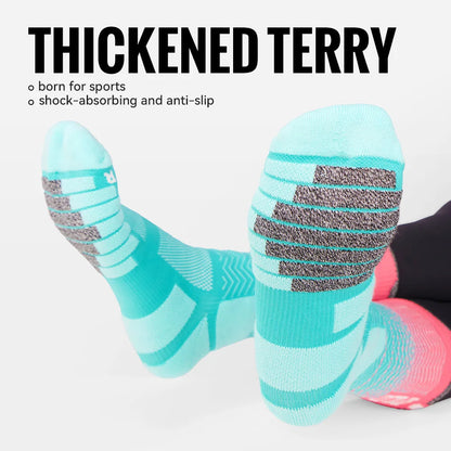 Cushioned Sports Athletic Socks Breathable Running Moisture Wicking Hiking