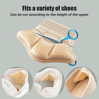 5D Antiwear Heel Pad Sneakers Self Adhesive Soft Foam Cushion Anti Slip