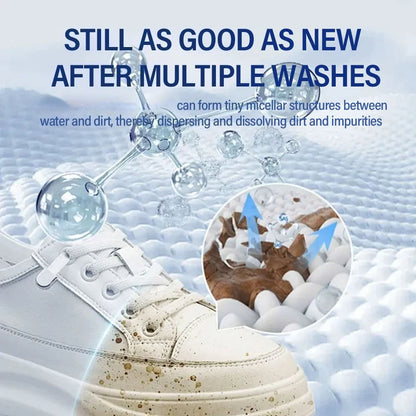 Multi-Functional Shoe Brush Soft Bristled Liquid Filled White Shoe Cleaner