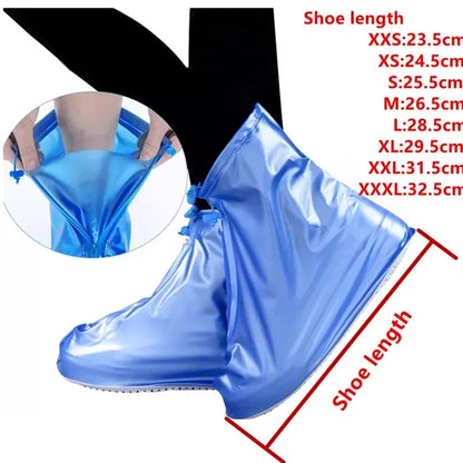 Rain Boots Non-Slip Silicone Waterproof Shoe Cover Thickened Protectors
