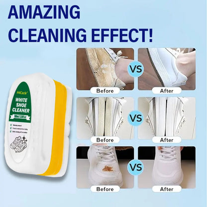 Multi-Functional Shoe Brush Soft Bristled Liquid Filled White Shoe Cleaner