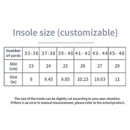 Sport Orthopedic Insoles PU Air Cushion Shock Absorption Deodorant Running