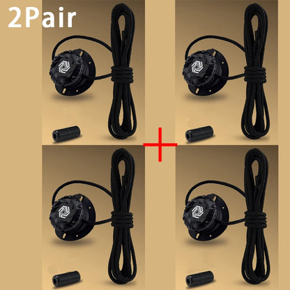 Twist Lock Automatic Flat Shoelaces Unisex