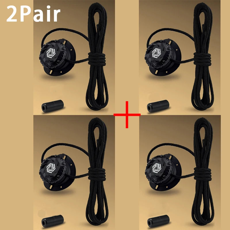 Twist Lock Automatic Flat Shoelaces Unisex