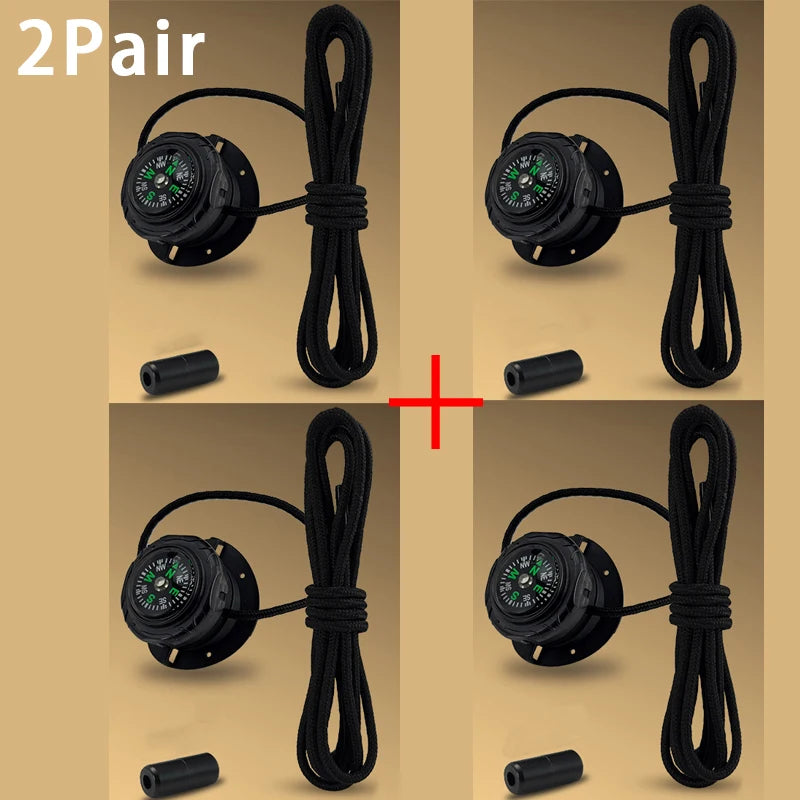 Twist Lock Automatic Flat Shoelaces Unisex