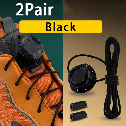 Twist Lock Automatic Flat Shoelaces Unisex