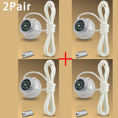 Twist Lock Automatic Flat Shoelaces Unisex