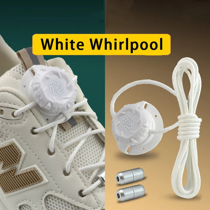 Twist Lock Automatic Flat Shoelaces Unisex