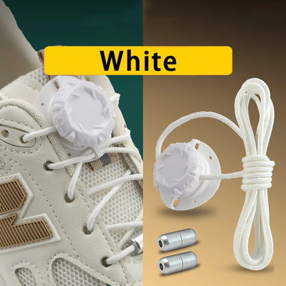 Twist Lock Automatic Flat Shoelaces Unisex