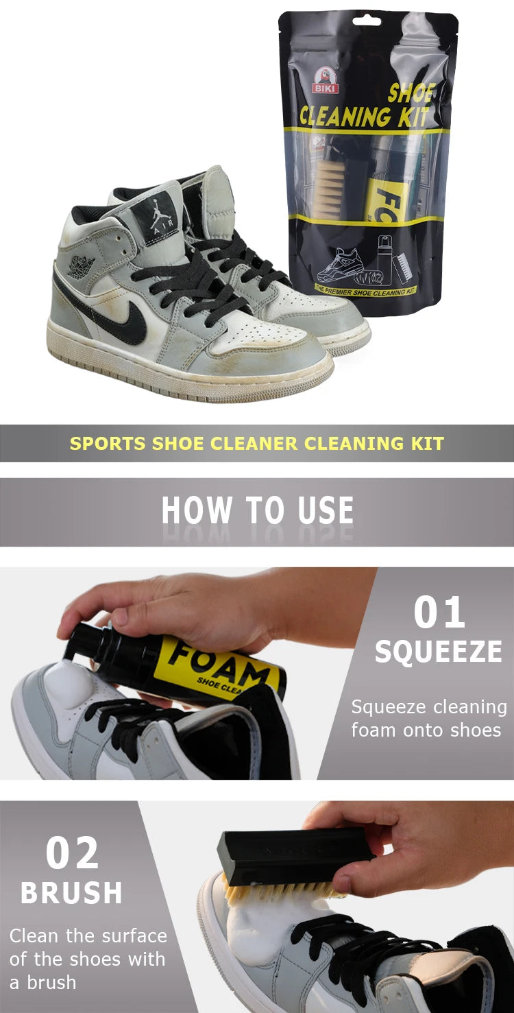 Shoe Cleaning Kit, Equipped with Shoe Cleaning Brush and Ultra-Fine Fiber Cleaning