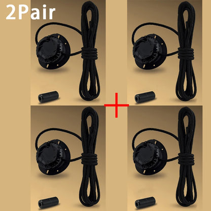 Twist Lock Automatic Flat Shoelaces Unisex