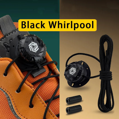 Twist Lock Automatic Flat Shoelaces Unisex