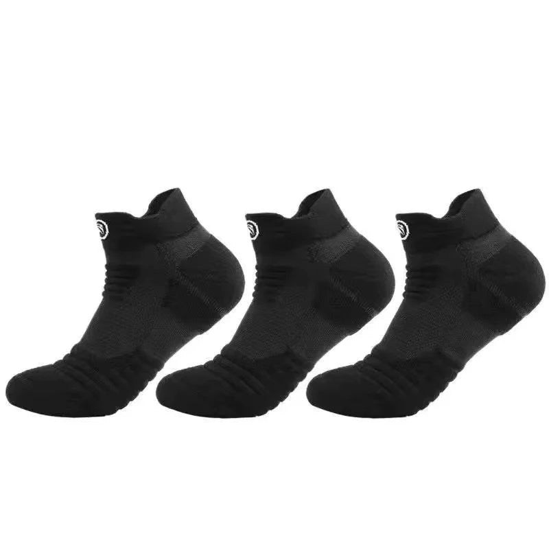 3 Pairs Men's Compression Socks Basketball Sports Cycling Running Tube Socks