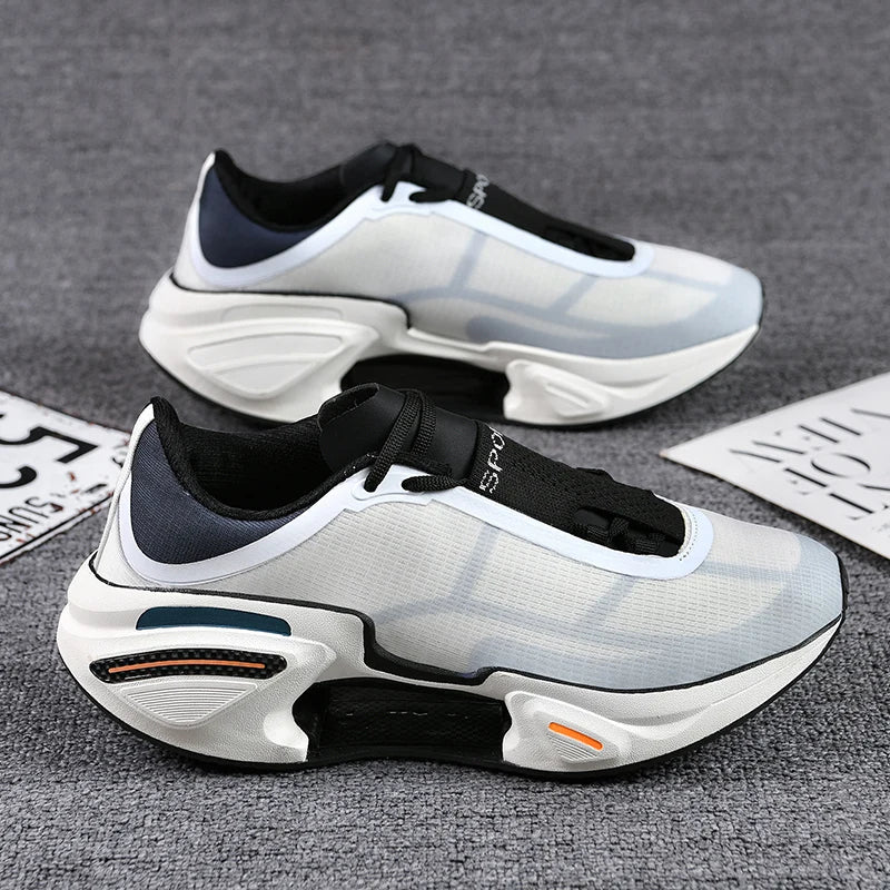 Men Breathable Lightweight Comfortable Athletic Sneakers Daily Walking Marathon.