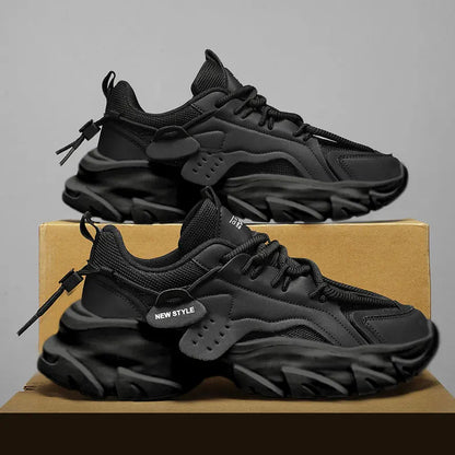 Men's Breathable Thick Soled Casual Sneakers Outdoor Running Four Seasons