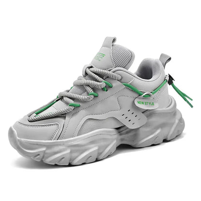 Men's Breathable Thick Soled Casual Sneakers Outdoor Running Four Seasons