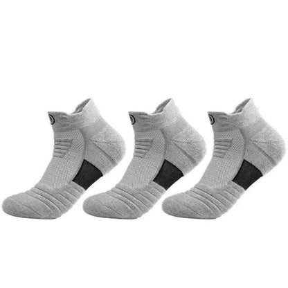 3 Pairs Men's Compression Socks Basketball Sports Cycling Running Tube Socks
