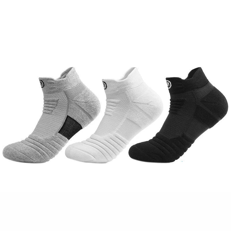 3 Pairs Men's Compression Socks Basketball Sports Cycling Running Tube Socks