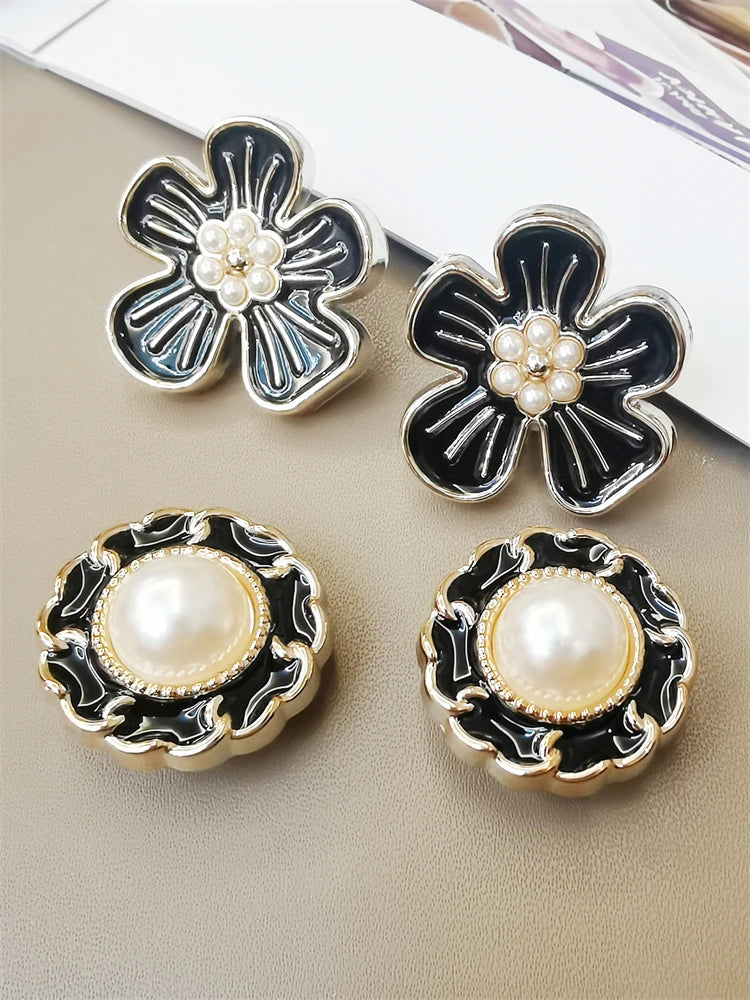 4PCS Flowers Shoelaces Charms Butterfly Shoes Buckles DIY Geometric Clips