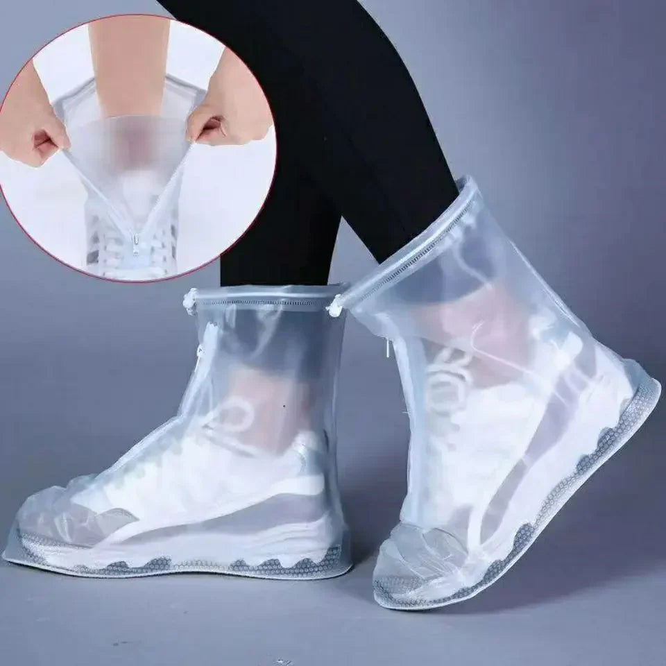 Rain Boots Non-Slip Silicone Waterproof Shoe Cover Thickened Protectors